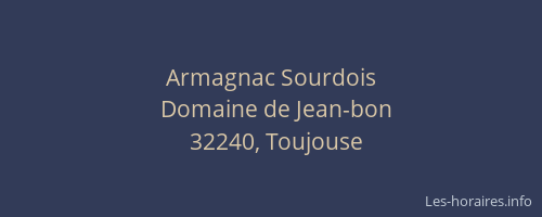 Armagnac Sourdois