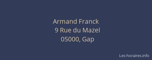 Armand Franck