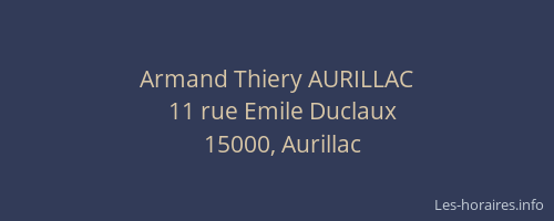 Armand Thiery AURILLAC