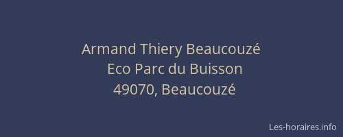 Armand Thiery Beaucouzé