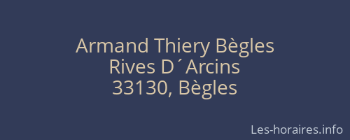 Armand Thiery Bègles
