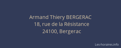 Armand Thiery BERGERAC