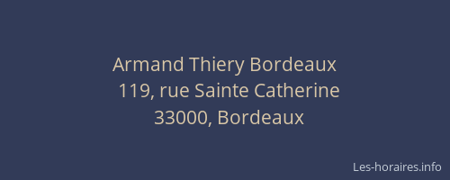 Armand Thiery Bordeaux