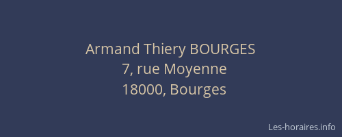 Armand Thiery BOURGES