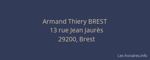 Armand Thiery BREST