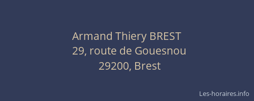 Armand Thiery BREST
