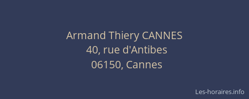 Armand Thiery CANNES