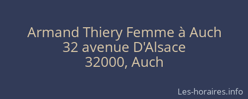 Armand Thiery Femme à Auch