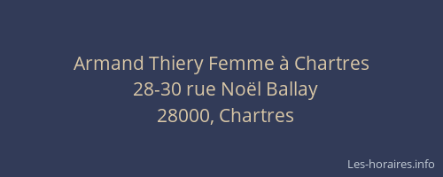 Armand Thiery Femme à Chartres