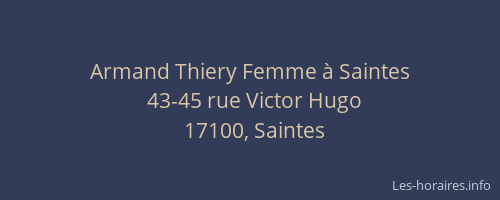 Armand Thiery Femme à Saintes