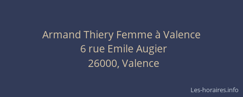Armand Thiery Femme à Valence