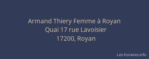 Armand Thiery Femme à Royan