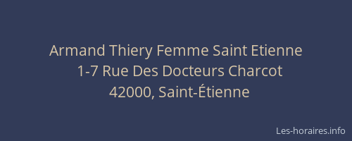 Armand Thiery Femme Saint Etienne