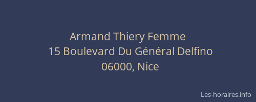 Armand Thiery Femme