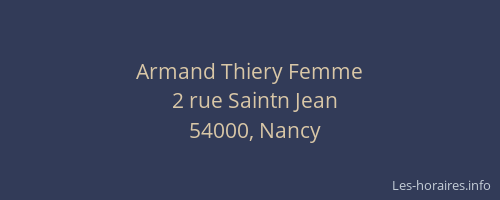 Armand Thiery Femme