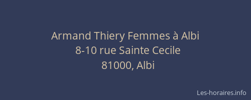 Armand Thiery Femmes à Albi