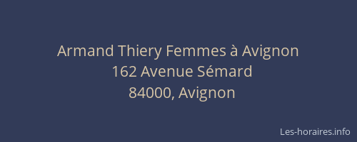 Armand Thiery Femmes à Avignon