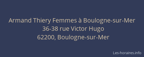 Armand Thiery Femmes à Boulogne-sur-Mer