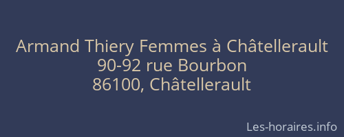Armand Thiery Femmes à Châtellerault