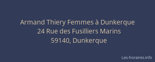 Armand Thiery Femmes à Dunkerque