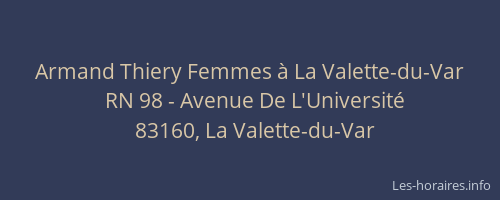 Armand Thiery Femmes à La Valette-du-Var