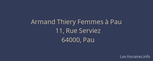 Armand Thiery Femmes à Pau