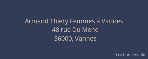 Armand Thiery Femmes à Vannes