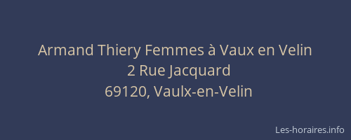 Armand Thiery Femmes à Vaux en Velin