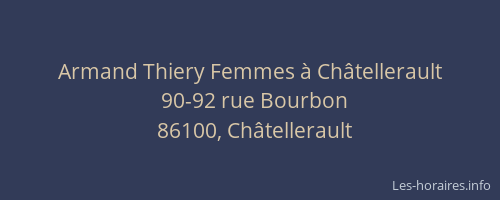 Armand Thiery Femmes à Châtellerault