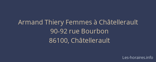 Armand Thiery Femmes &agrave; Ch&acirc;tellerault