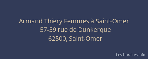 Armand Thiery Femmes à Saint-Omer