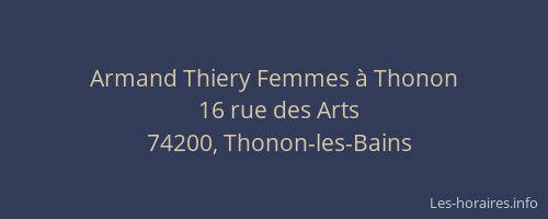 Armand Thiery Femmes &agrave; Thonon