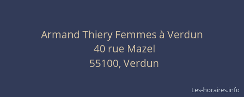 Armand Thiery Femmes à Verdun
