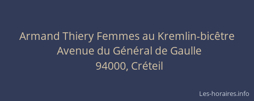 Armand Thiery Femmes au Kremlin-bic&ecirc;tre