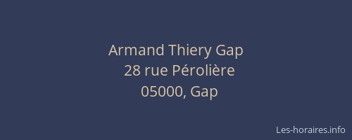 Armand Thiery Gap