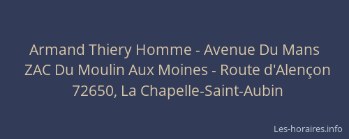 Armand Thiery Homme - Avenue Du Mans