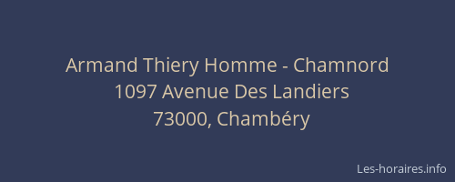 Armand Thiery Homme - Chamnord