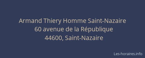 Armand Thiery Homme Saint-Nazaire