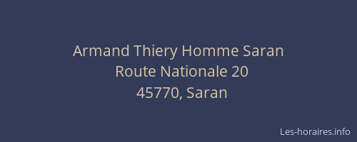 Armand Thiery Homme Saran