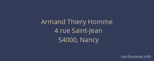 Armand Thiery Homme