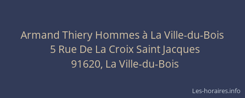 Armand Thiery Hommes à La Ville-du-Bois