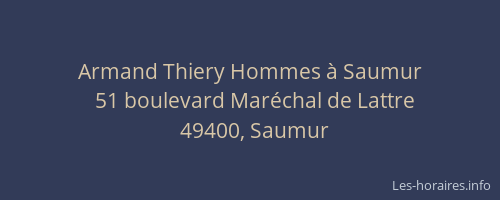 Armand Thiery Hommes à Saumur