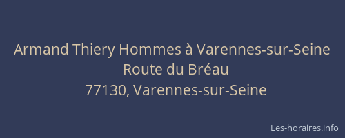 Armand Thiery Hommes à Varennes-sur-Seine