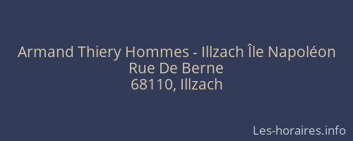 Armand Thiery Hommes - Illzach Île Napoléon