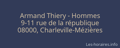 Armand Thiery - Hommes