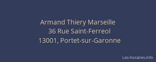Armand Thiery Marseille