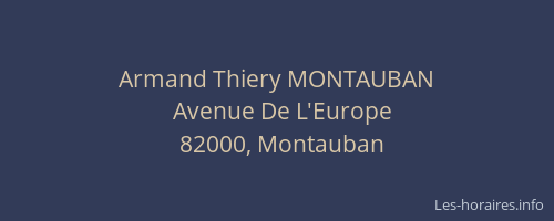 Armand Thiery MONTAUBAN