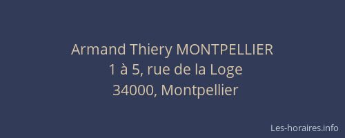 Armand Thiery MONTPELLIER