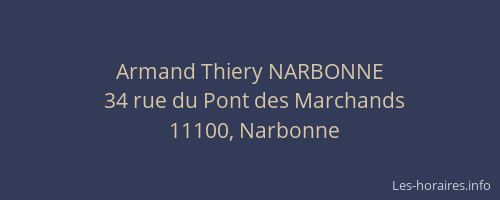 Armand Thiery NARBONNE
