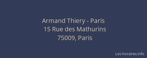 Armand Thiery - Paris
